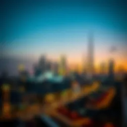 A serene skyline of Dubai during Ramadan