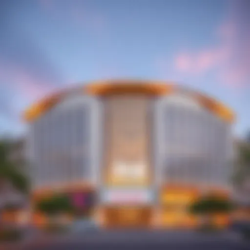 Exterior view of Zeal Dalma Mall showcasing its unique architectural design.